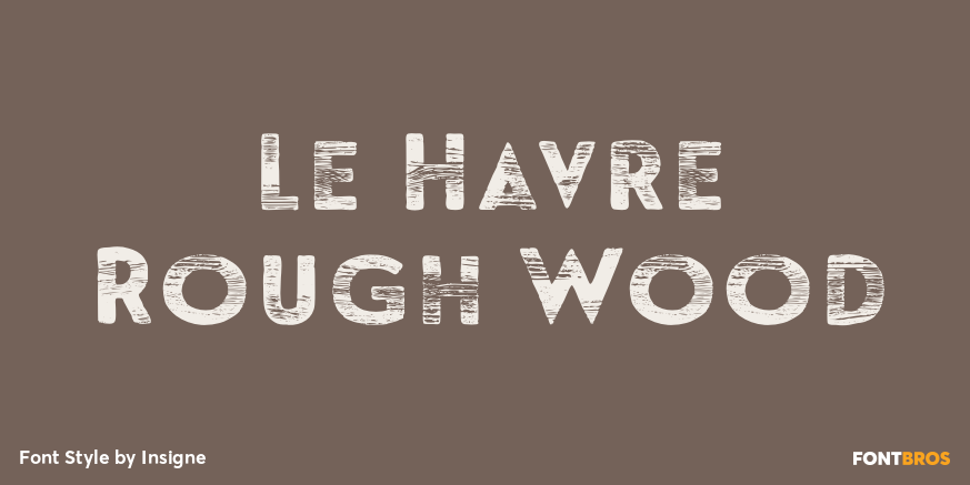 Le Havre Rough Wood Poster