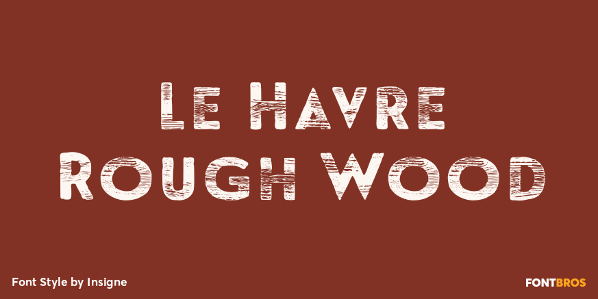Le Havre Rough Wood Poster