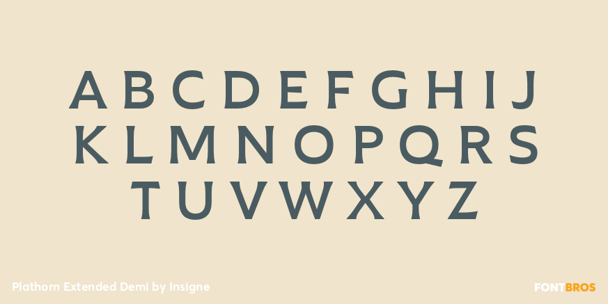 Plathorn Extended Demi Font Poster #1