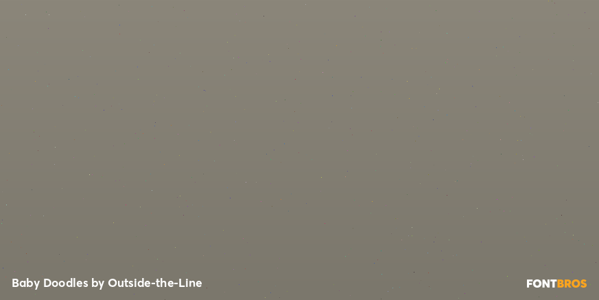 Baby Doodles Font Poster #1