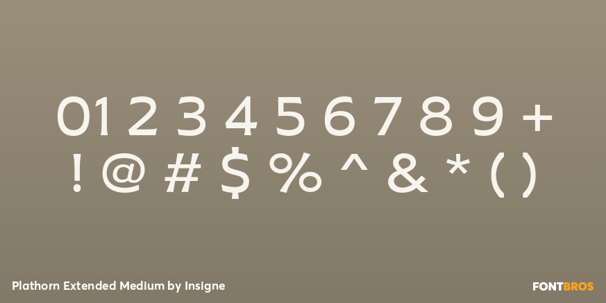 Plathorn Extended Medium Font Poster #1