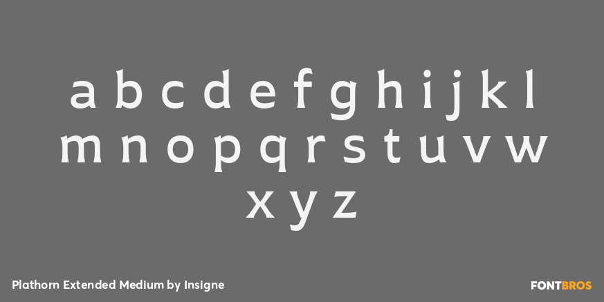 Plathorn Extended Medium Font Poster #1