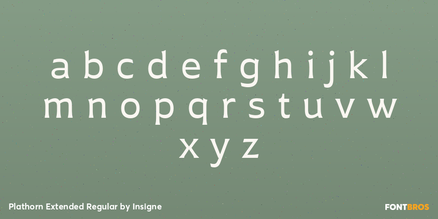 Plathorn Extended Regular Font Poster #3