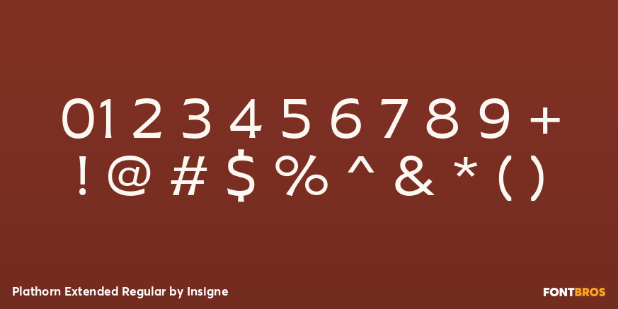 Plathorn Extended Regular Font Poster #4