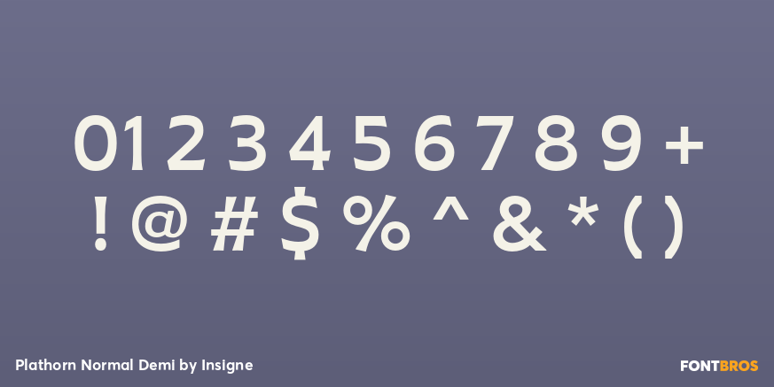 Plathorn Normal Demi Font Poster #4