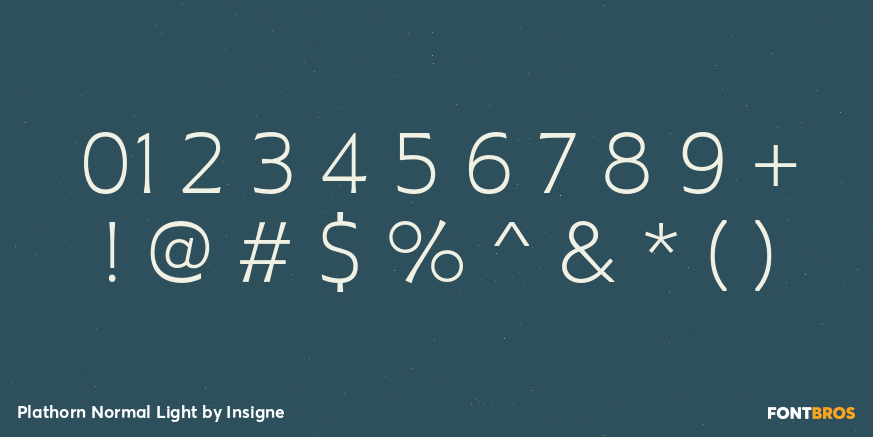 Plathorn Normal Light Font Poster #4