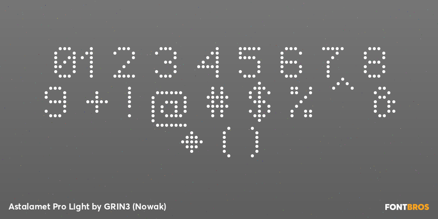 Astalamet Pro Light Font Poster #4