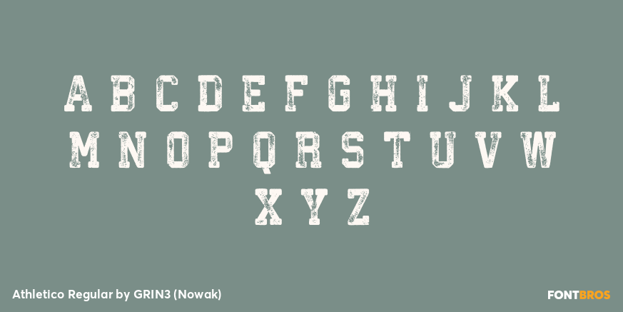 Athletico Regular Font Poster #2