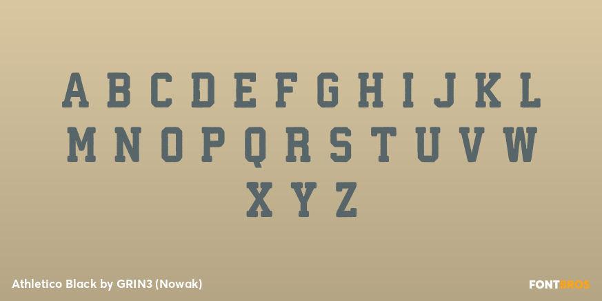 Athletico Black Font Poster #2