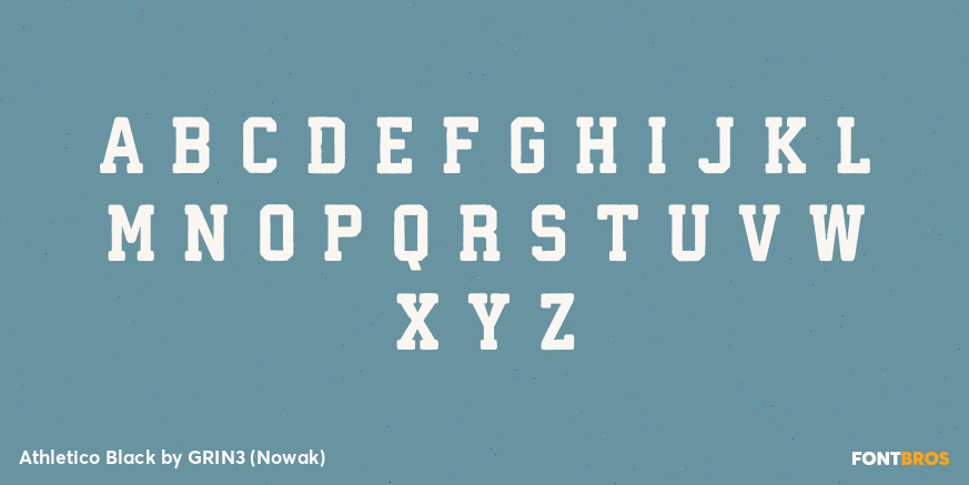 Athletico Black Font Poster #3