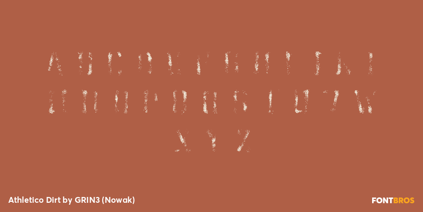 Athletico Dirt Font Poster #2