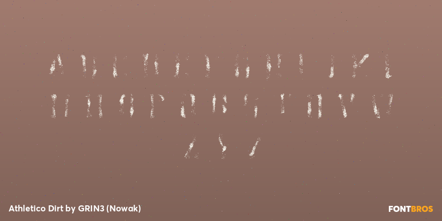 Athletico Dirt Font Poster #3