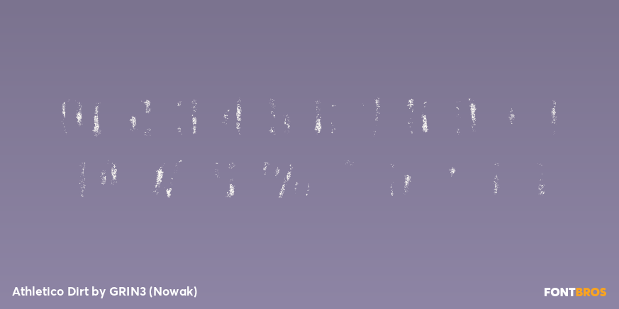 Athletico Dirt Font Poster #4