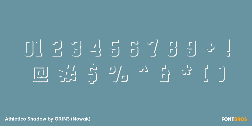 Athletico Shadow Font Poster #4