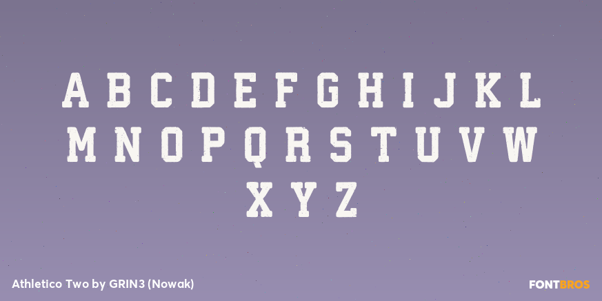 Athletico Two Font Poster #2