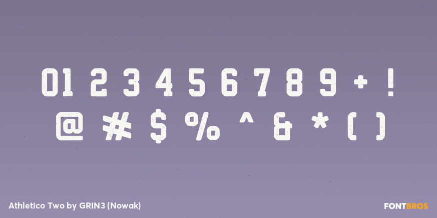 Athletico Two Font Poster #4