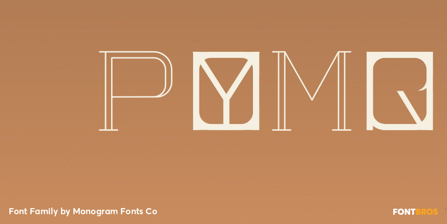 Peony Monogram Font Poster