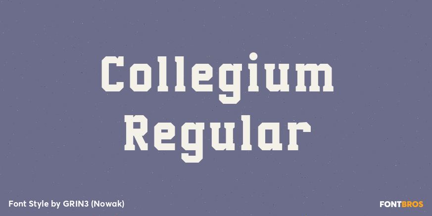 Collegium Regular Poster