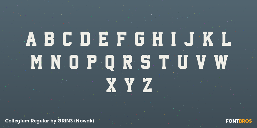 Collegium Regular Font Poster #2