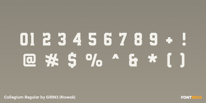 Collegium Regular Font Poster #4