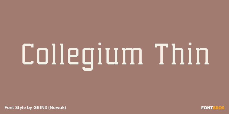 Collegium Thin Poster