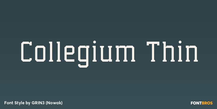 Collegium Thin Poster