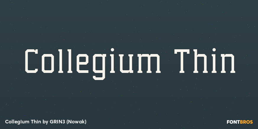 Collegium Thin Poster