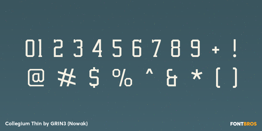 Collegium Thin Font Poster #4