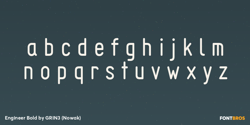 Engineer Bold Font Poster #3