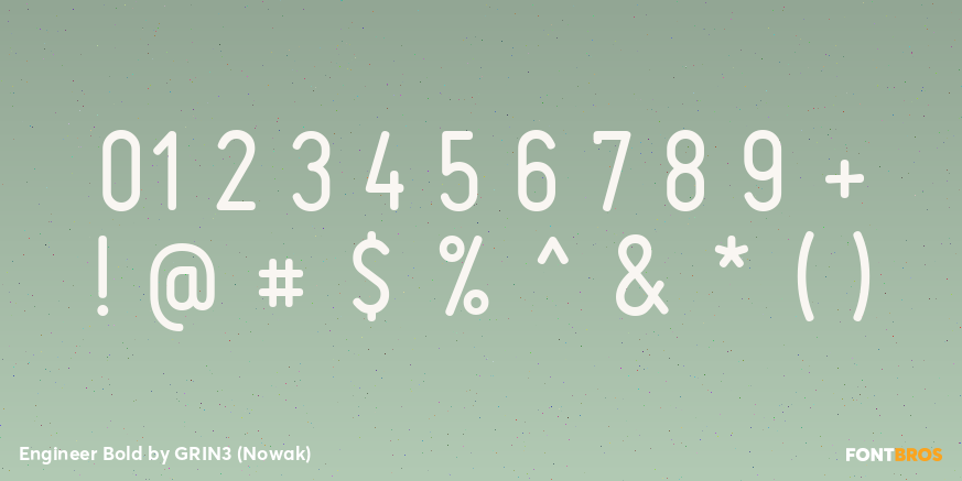 Engineer Bold Font Poster #4