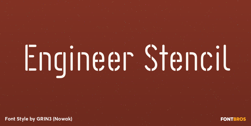 Engineer Stencil Poster
