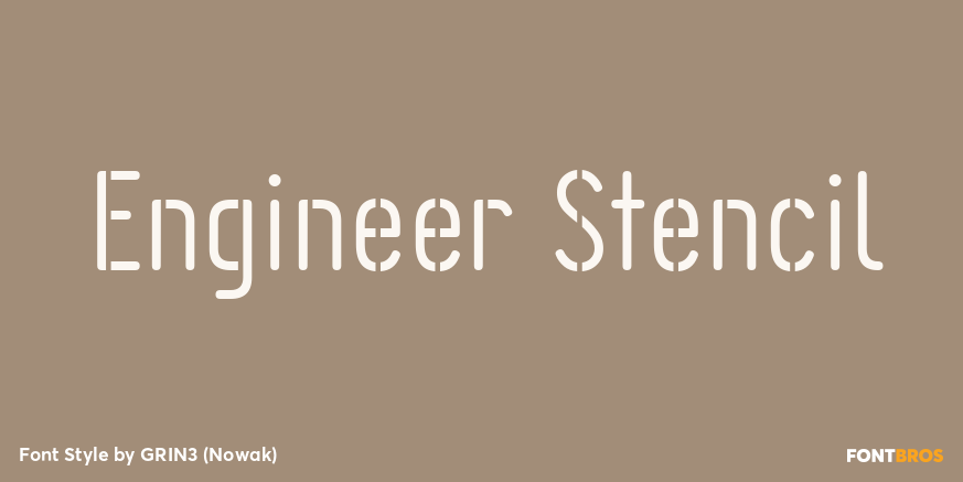 Engineer Stencil Poster