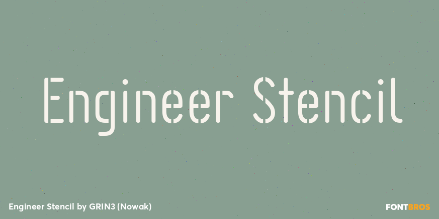 Engineer Stencil Poster