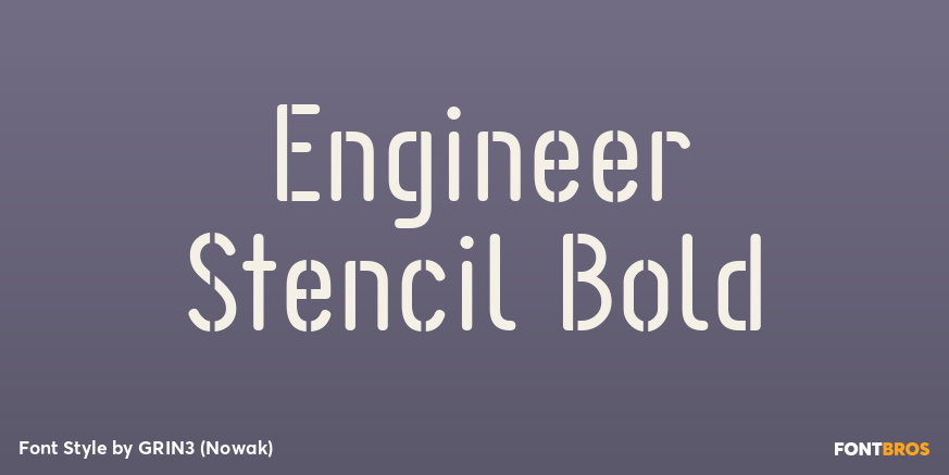Engineer Stencil Bold Poster