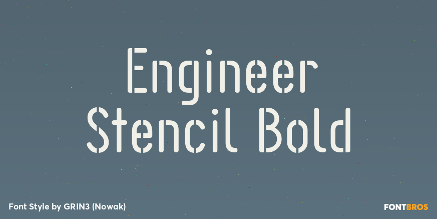 Engineer Stencil Bold Poster