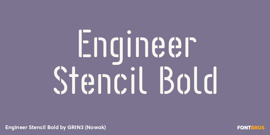 Engineer Stencil Bold Poster