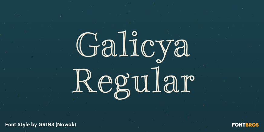 Galicya Regular Poster