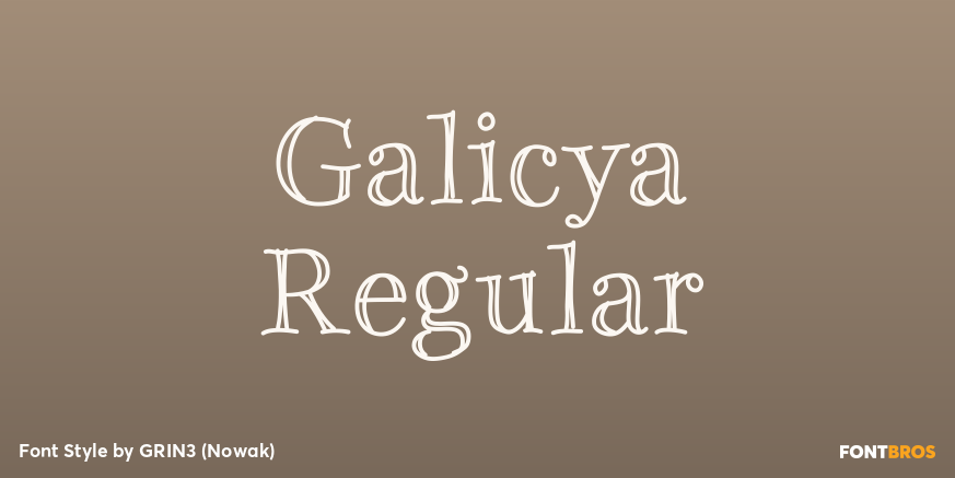 Galicya Regular Poster