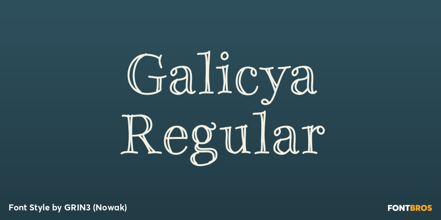 Galicya Regular Poster