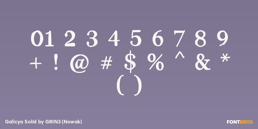 Galicya Solid Font Poster #1