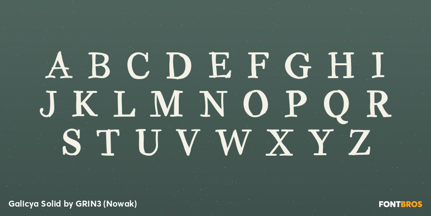 Galicya Solid Font Poster #2