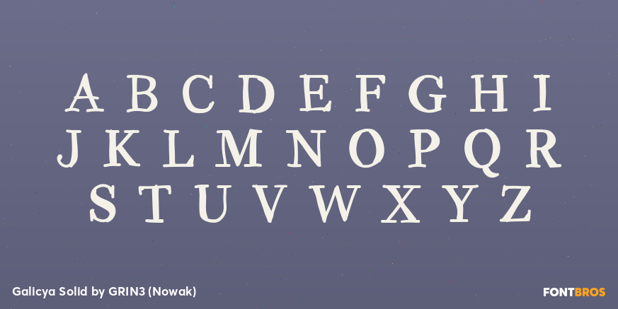 Galicya Solid Font Poster #1