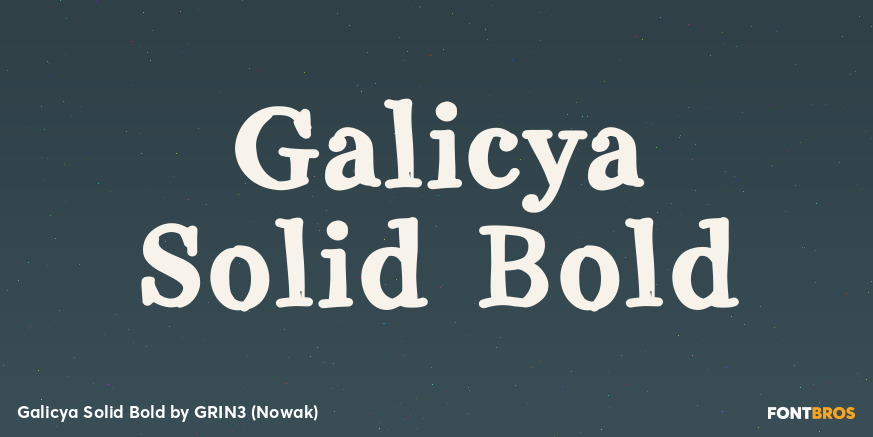 Galicya Solid Bold Poster