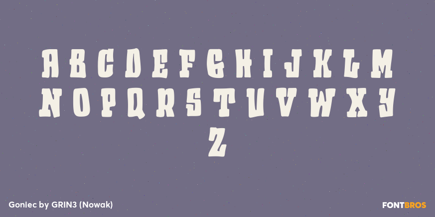 Goniec Font Poster #2