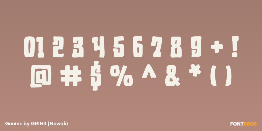 Goniec Font Poster #4