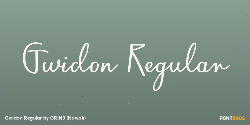 Gwidon Regular Font Poster #1