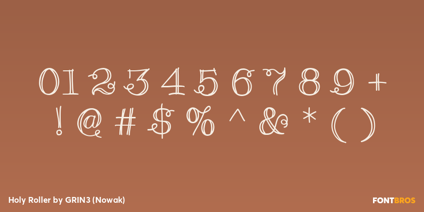 Holy Roller Font Poster #4