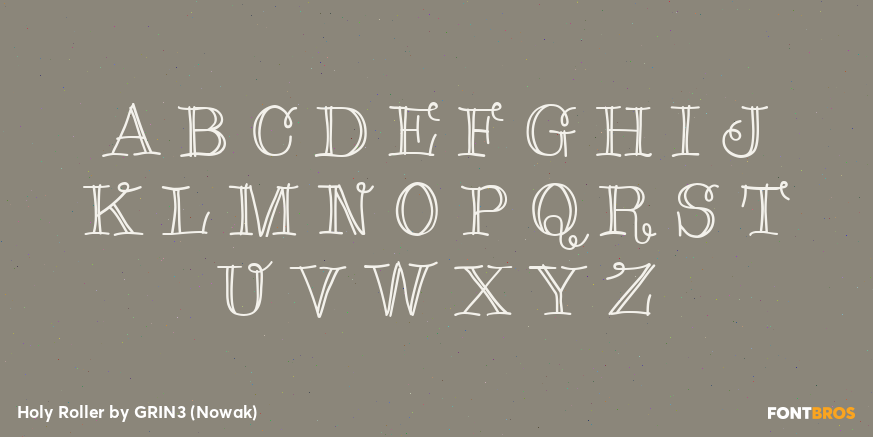 Holy Roller Font Poster #1