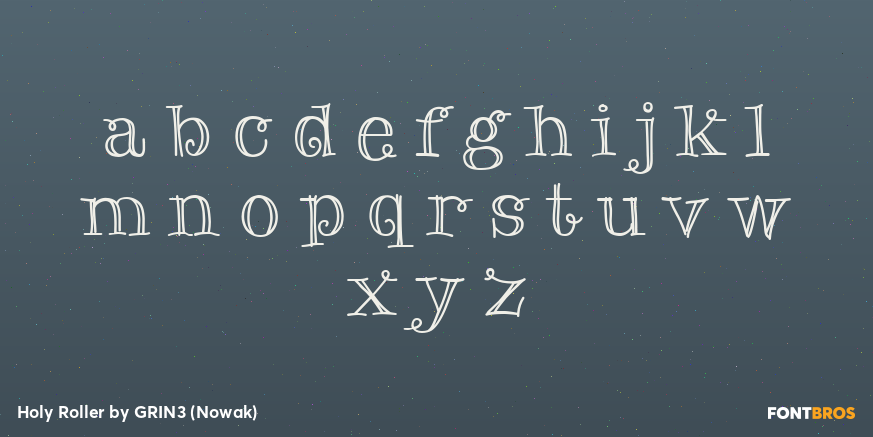 Holy Roller Font Poster #1