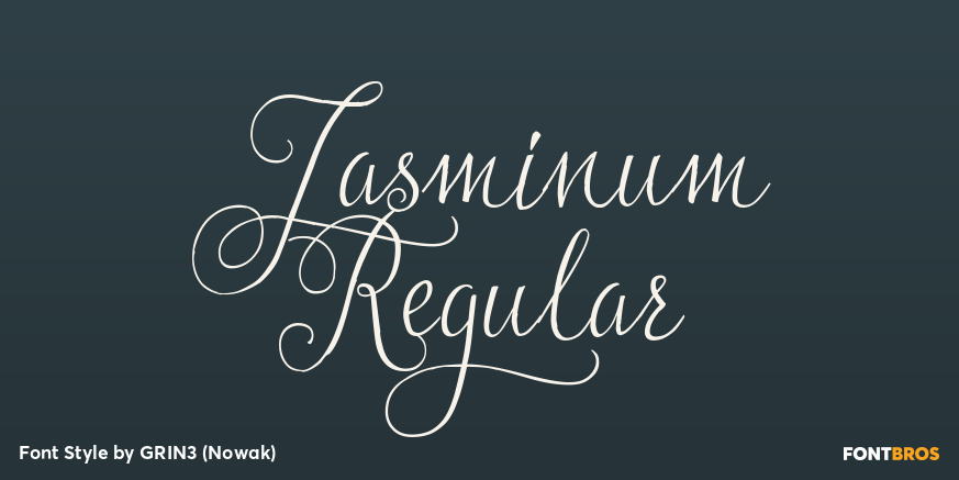 Jasminum Regular Poster